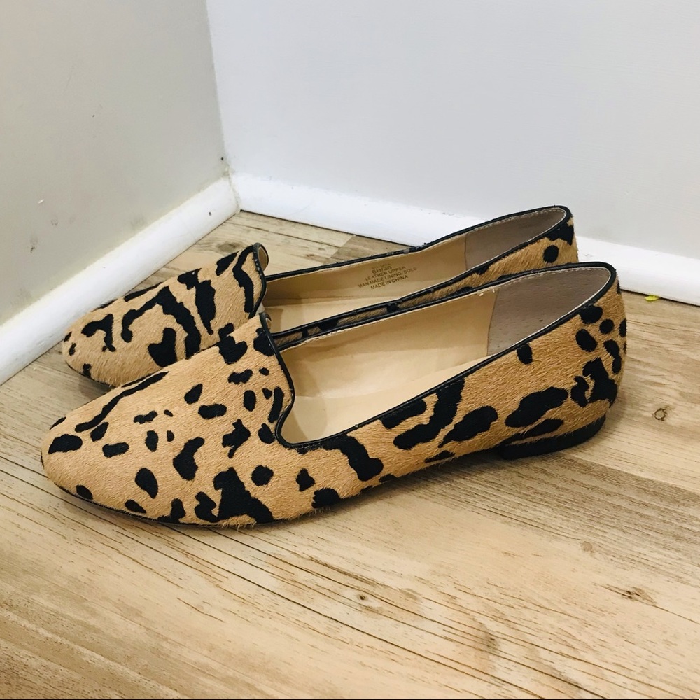 Sole society leopard loafer flats sz 6 - Picture 7 of 12